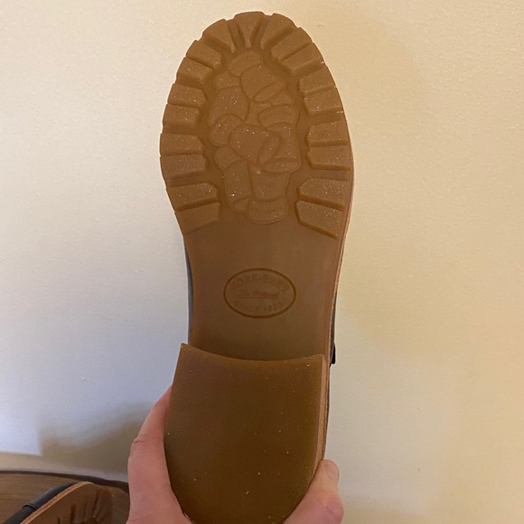 Kork-Ease Black Leather Flats with Tan Soles - Picture 7 of 9